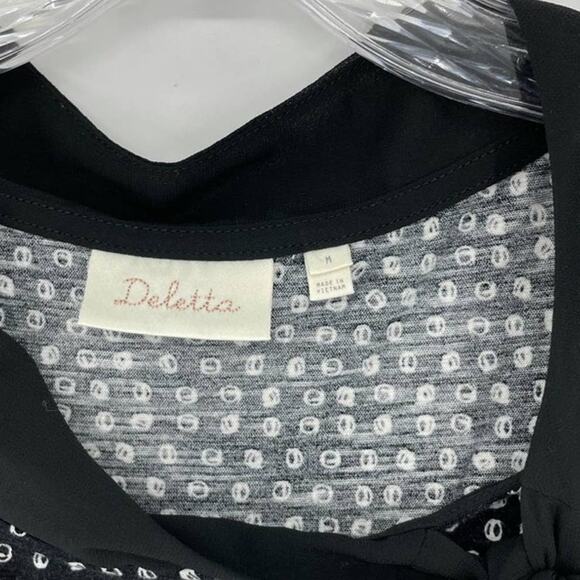 Deletta Anthropologie Sleeveless Printed Top Size Medium - Picture 3 of 6